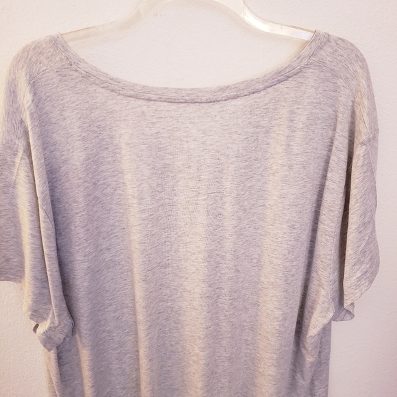 Girlfriend Collective Light Gray Short Sleeve Cupro Blend T Shirt Size 6XL NWT - Picture 4 of 8